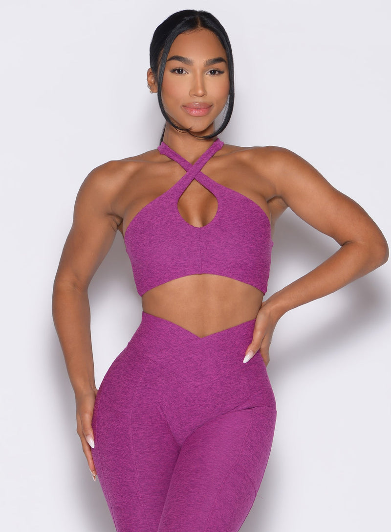 Cross Over Halter Bra