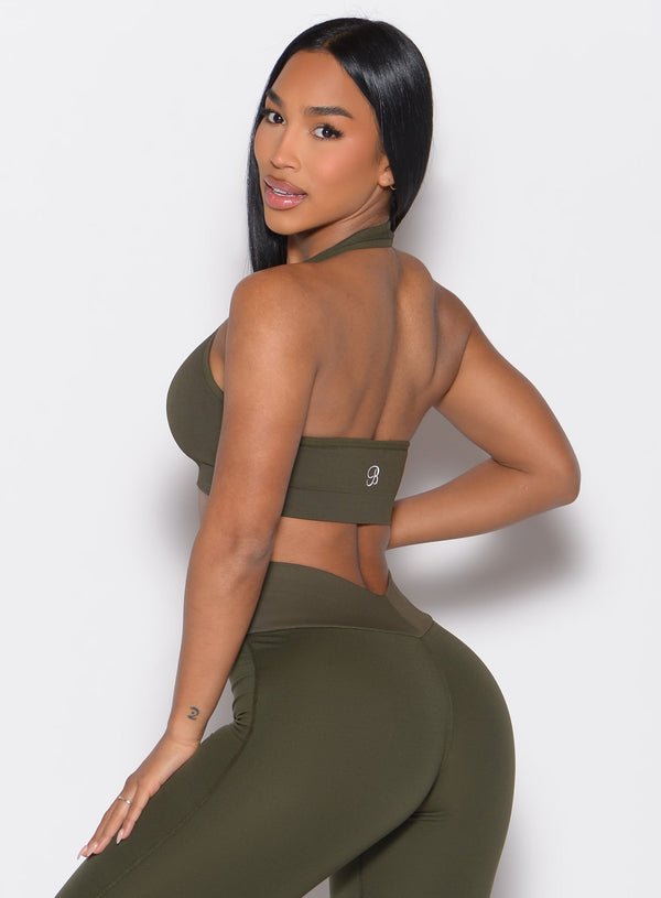 Rib Backless Bra