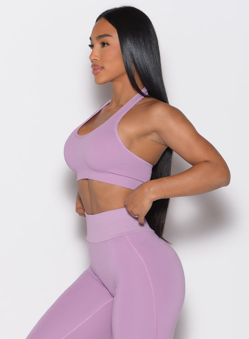 Rib Backless Bra