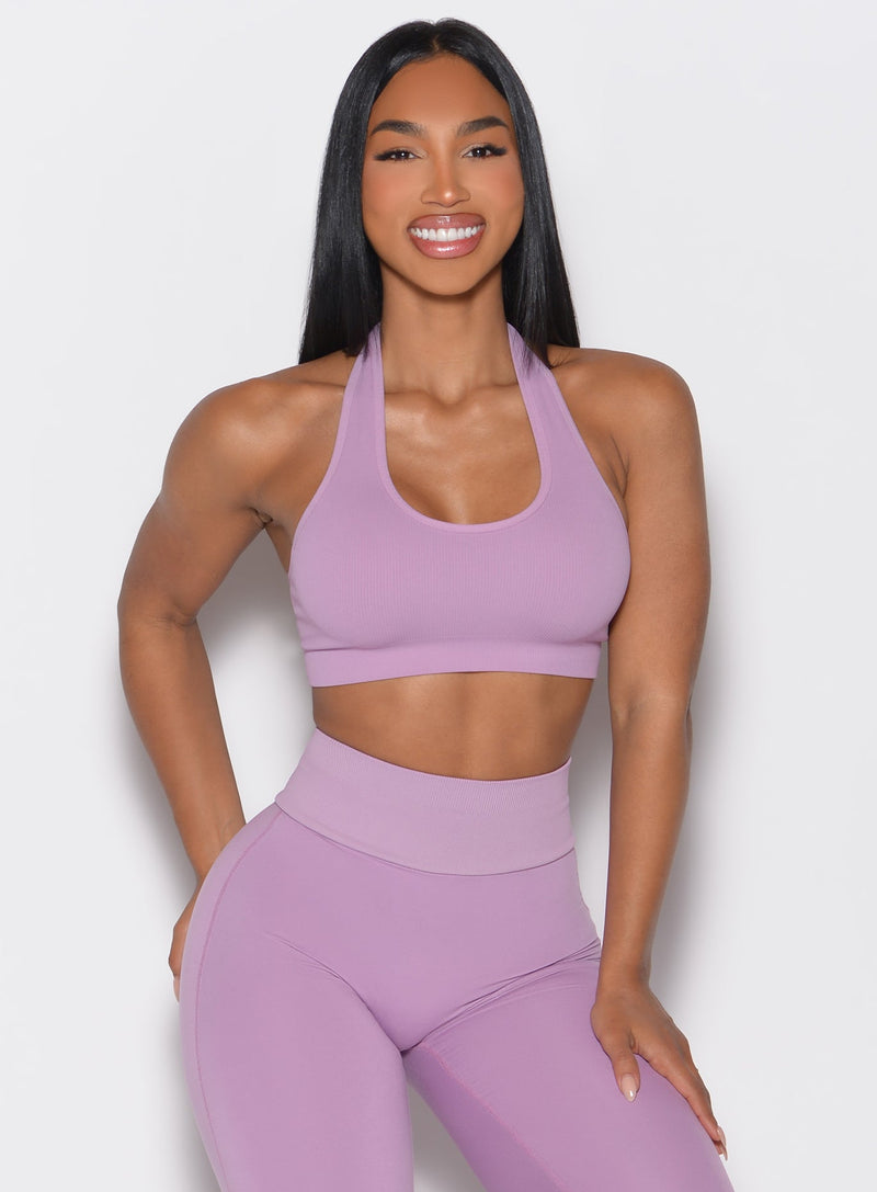Rib Backless Bra